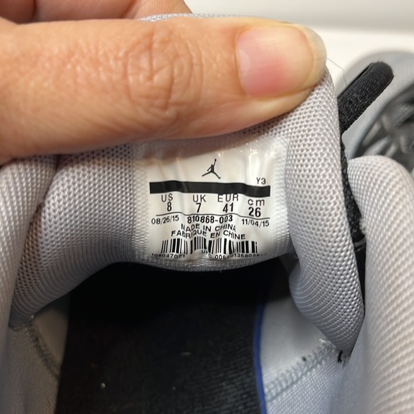 Nike Air Jordan CP3.IX 810868-003 Silver Black Gray Basketball Shoes Men Sz 8 - Picture 6 of 12